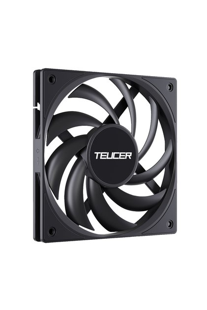 NO RGB AS SHOW 1-Fan Black TEUCER UT-12015 PC Case Fan 120mm Ultra-Thin Cooling Fan 15mm Thickness 4