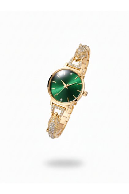Vintage Style Oval Dial Women Wristwatch Luxury Appearance Jewelry Watch