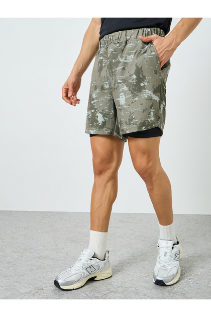 Men Regular Camo Running Shorts