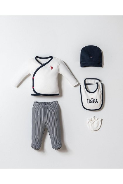 Baby Boy Hospital Release Set of 5, 100% Cotton