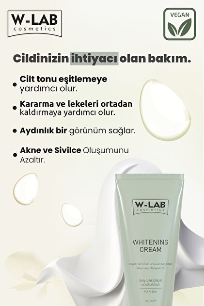 W-Lab Cosmetics Beyazlatıcı ve Leke Kremi 100 ml. - Fiyatı, Yorumları