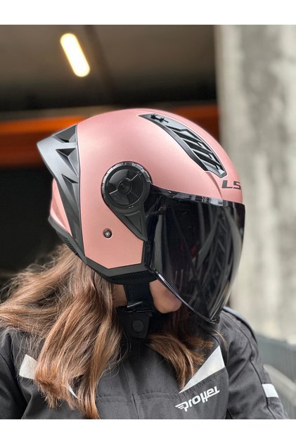 AIRFLOW 2 ROSE GOLD KASK (SİYAH VİZÖR) SPOİLER