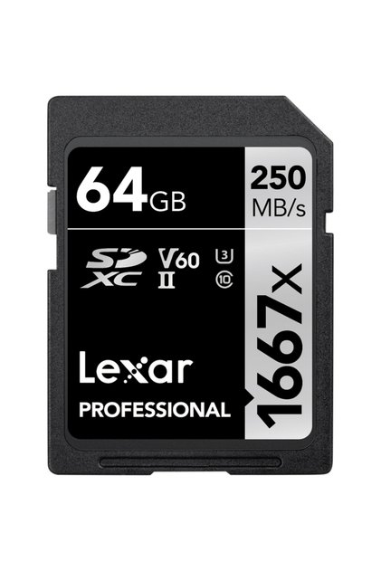 64Gb 1667X SD Uhsı V60 250Mb/S карта с памет