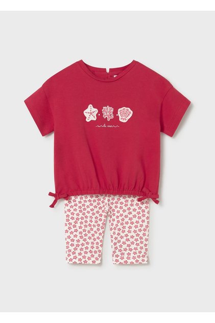 Baby Girl Leggings Set Red