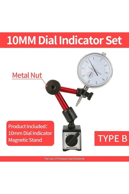 0-10mm Dial Indicator Magnetic Holder Dial Bore Gauge Magnetic Stand Base Micrometer Measure Tools H
