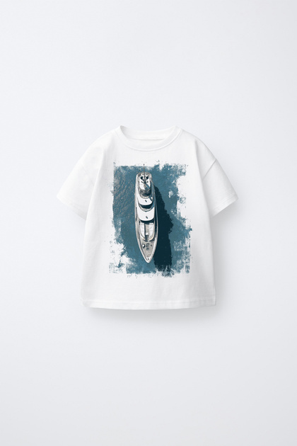 Ship Printed Children's Oversize T-Shirt