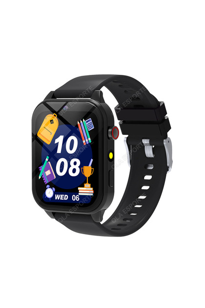 Black 2025 New Smart Watch For Children HD Touch Screen Camera 18 Games Sleep Monitoring Alarm Clock
