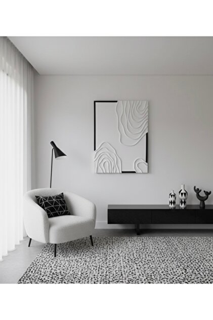 Siyah Beyaz Pinterest Tablo Dekoratif El Yapımı Tablo