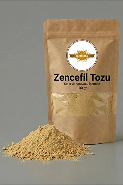 Zencefil Tozu (Ginger Powder – Ground Ginger) Doğal Öğütülmüş Toz Zencefil 100 Gr