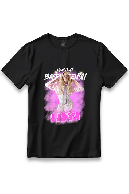 Manifest Grup Lidya Başrol Sensin Printed T-Shirt Unisex 100% Cotton Breathable Thick Fabric T-Shirt