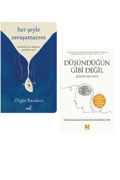 Her Şeyle Savaşamazsın Özgür Bacaksız / Düşündüğün Gibi Değil Joseph Nguyen 2 Kitap Set