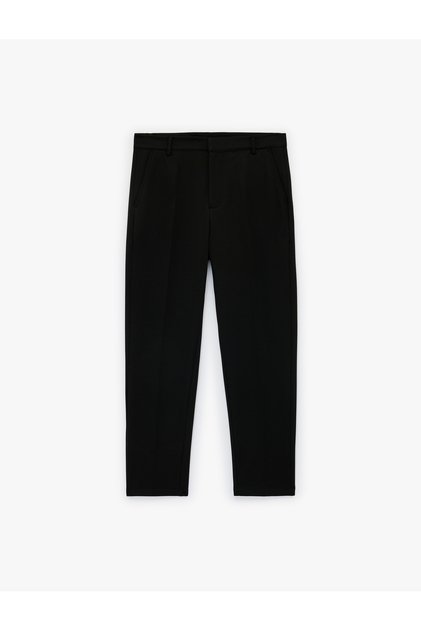 Men'S Black Classic Trousers