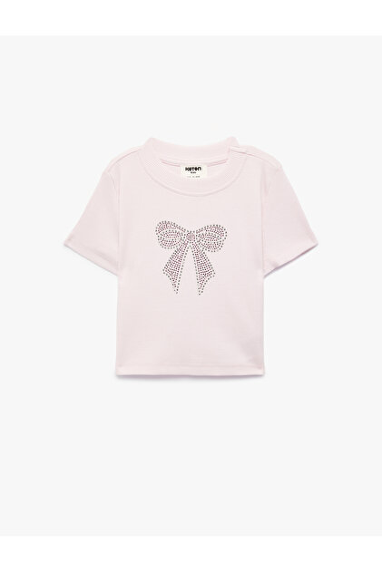 Girl'S Pink Printed T-Shirt