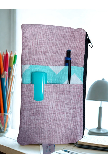 Ataç Elastic Organizer Bag – Multi-Compartment Organizer with Phone Compartment That Can Be Attached to Agenda & Notebook