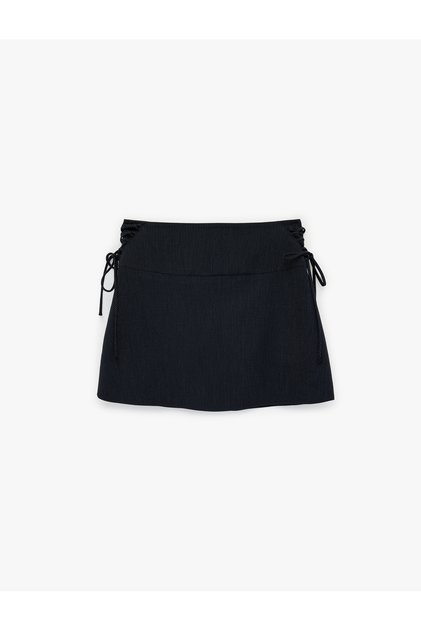 Women'S Navy Stripe Mini Skirt