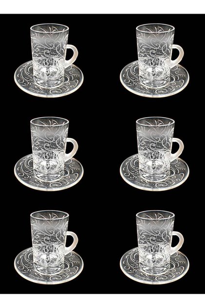 Tea cups 114 Hshm Trns 6 pieces