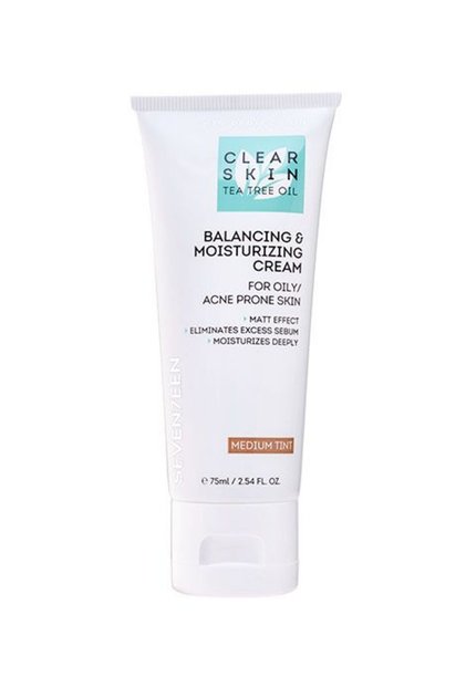 Балансиращ и хидратиращ тониращ крем Clear Skin, среден