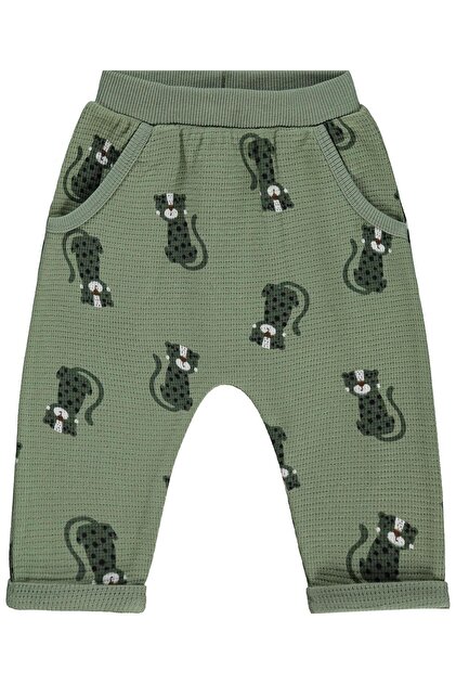 Cute Tiger Printed Sweatpants for 6-18 Months - Khaki 9-12 Months