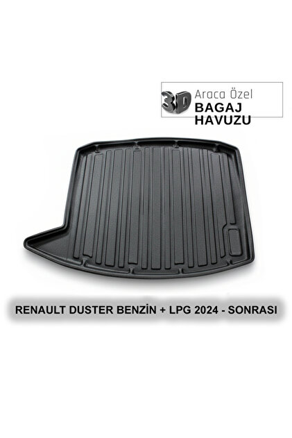 RENAULT DUSTER BENZİN + LPG 2024 - sonrası 3D BAGAJ HAVUZU