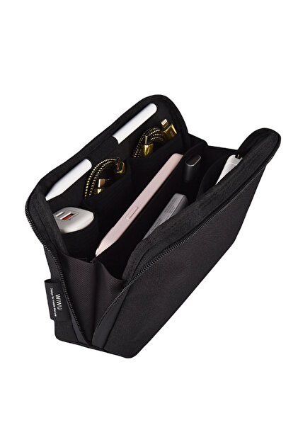 Alpha Tech Pouch Water Resistant Storage Organizer for Laptop Accessories – Black
