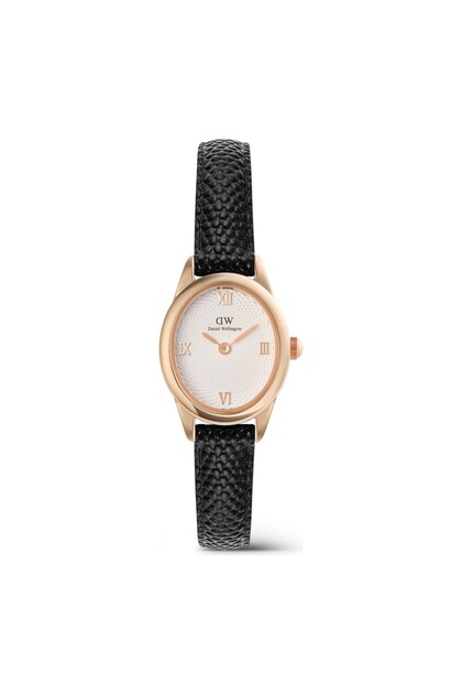 Daniel Wellington Ophelia Mini Black Lizard White Guilloche Rose