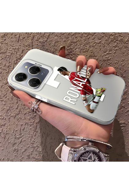 Tecno Spark 20 Pro 5g Compatible Cr7 Patterned Silicone Edge Hard Back Anti-Fall Phone Case
