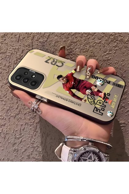 Samsung Galaxy A23 Compatible Silicone Edge Hard Back Anti-Fall Phone Case Cr7 Patterned