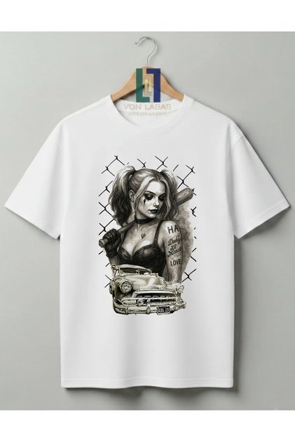 Harley Quinn Design 100% Cotton Unisex T-Shirt