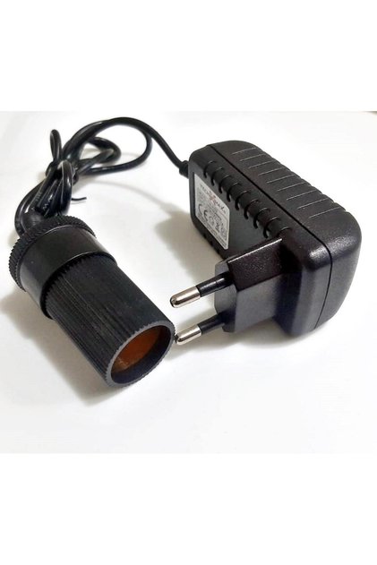Yatak Pompa Adaptörü Çakmak Adaptörü Araç Çakmaklık Çevirici Ev Tipi 24W/2A/12V