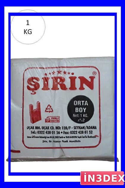 Dayanıklı Beyaz Atlet Poşet Orta Boy 28x50 Cm 1 Kg Paket