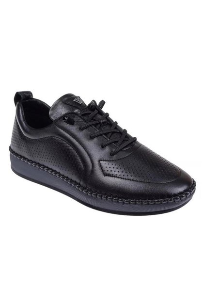 Z094 Genuine Leather Women's Shoes with Flexible Soft Rubber Laces