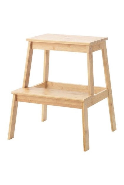 Scaun cu 2 trepte, bambus 50 cm