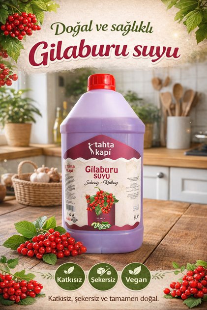 Tahta Kapı Gilaburu Suyu Şekersiz Katkısız Vegan