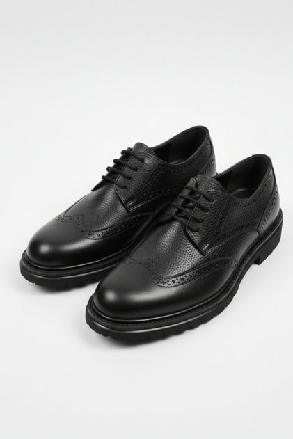 100% Genuine Leather Black Casual Comfortable Classic Men's Shoes Luass28Al0047