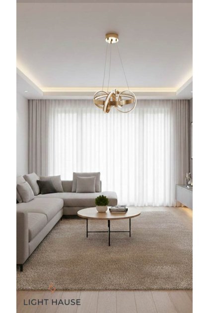 5 li Sarmal Deniz Yıldızı Ledli Salon Avizesi