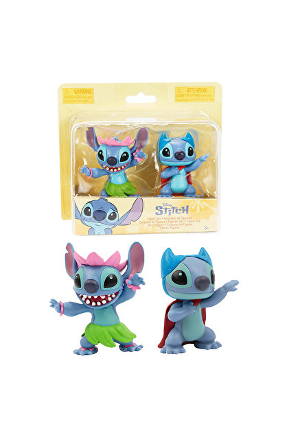 Stitch Disney 2'li Figür Seti TTC34000 - Hawaii Kıyafetli Stitch