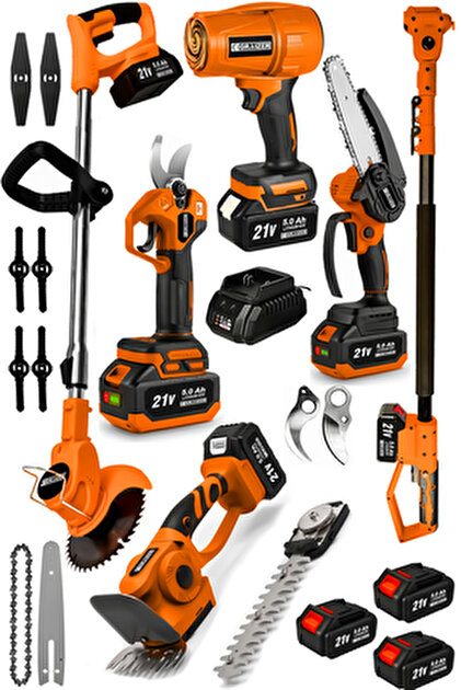 Lieber German 4 İN 1 Set Teleskopik 2Mt Uzatma + Yağlı Dal Budama