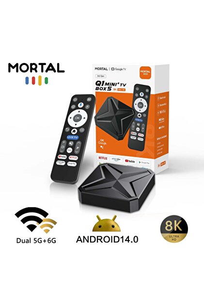 MO DOU Q1 Mini TV Box S Android 14 Google TV 8K Ultra HD Akıllı TV