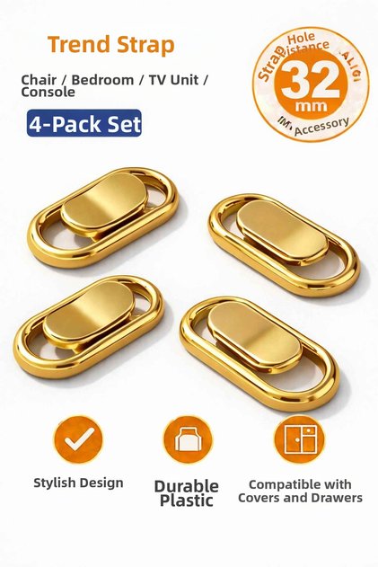 Luxury Trend Furniture Handle Gold 32 m 4 Pcs Cabinet Bedroom Tv Unit Console Children and Youth Room