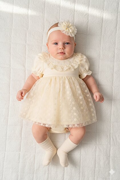 Miniday Baby Baby Girl Mevltlk Dress Summer Bandana Lace Newborn Hospital Release Wedding Dress Evening Dress 4014- Trendyol Miniday Baby Baby Girl Mevltlk Dress Summer Bandana Lace Newborn Hospital Release Wedding Dress Evening Dress 4014- Trendyol