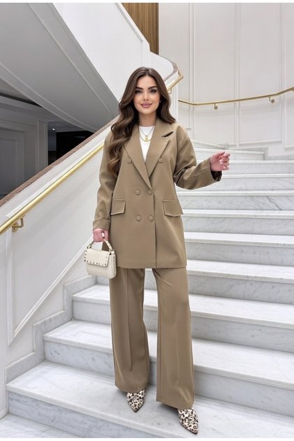 Mona Oversized Jacket Set Yrn-2230
