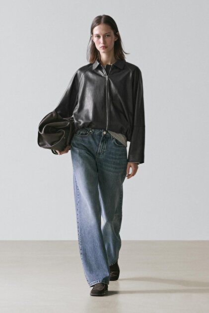 Massimo Dutti Nappa レザージャケット Sサイズ Massimo Dutti Oversize napa deri ceket - Fiyatı, Yorumları