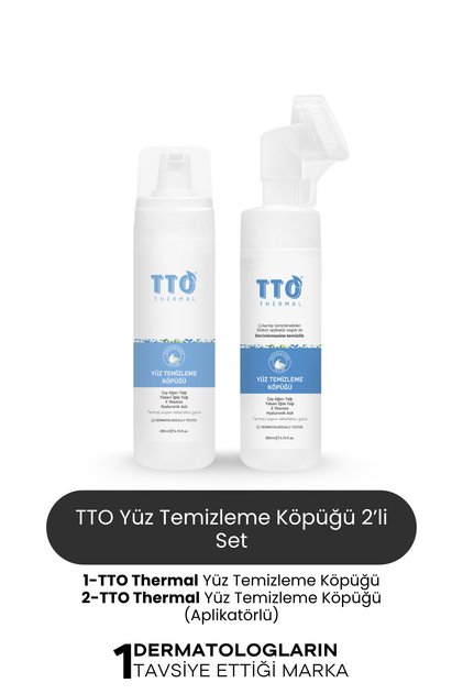 Thermal Yüz Temizleme Köpüğü 2’li Set – Derin Temizlik, Nem Dengeleyici ve Arındırıcı Cilt Bakımı