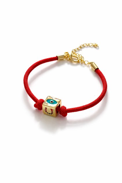 Red Cube Luck Bracelet
