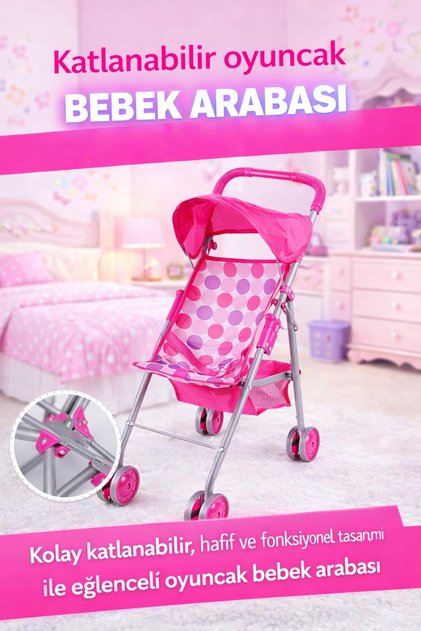 Vardem Katlanır Beşikli Bebek Arabası (Puset)
