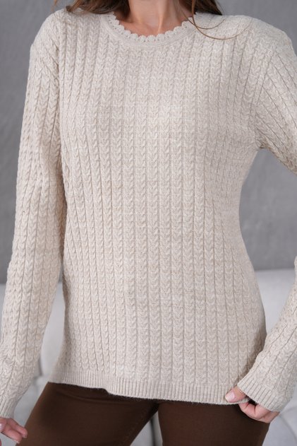 Mother with Hair Knitted Knitwear Wool sweater