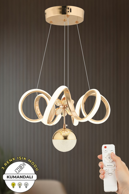 ベルベットアーツまとめ売り。 Capella Aydınlatma Venüs Kumandalı GOLD Kaplama 3 Renk Işık