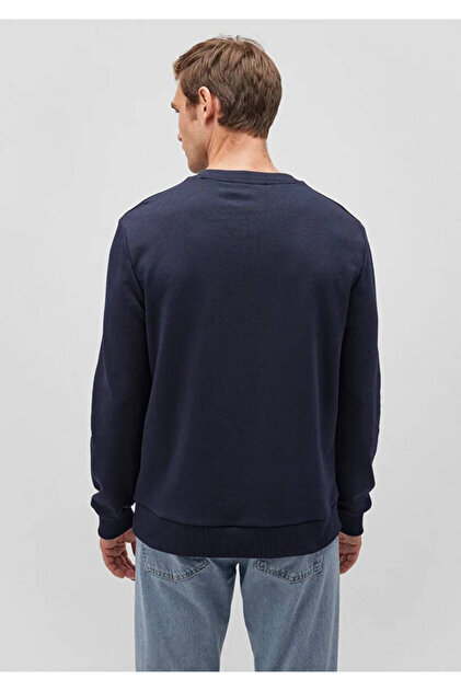Mavi Bisiklet Yaka Lacivert Basic Sweatshirt 065751-29743 - Fiyatı
