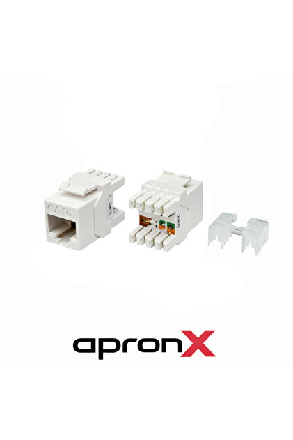 APRONX APX-UTP181 CAT6 180° UTP Keystone Jack (1 Adet) - Fiyatı