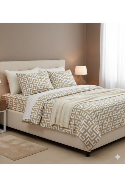 Ranforce Cotton Elastic Bed Sheet Set